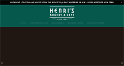 Desktop Screenshot of henrisbakery.com